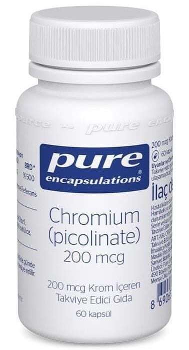 Pure Encapsulations Chromium Picolinate 200mcg 60 Kapsül