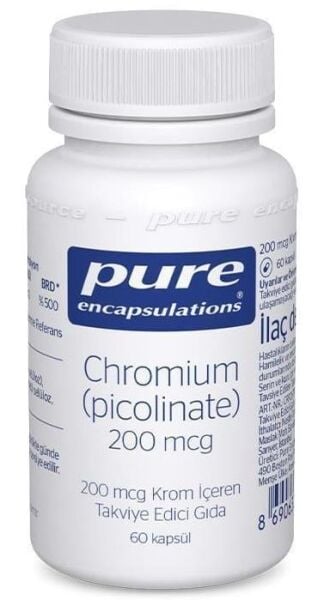 Pure Encapsulations Chromium Picolinate 200mcg 60 Kapsül