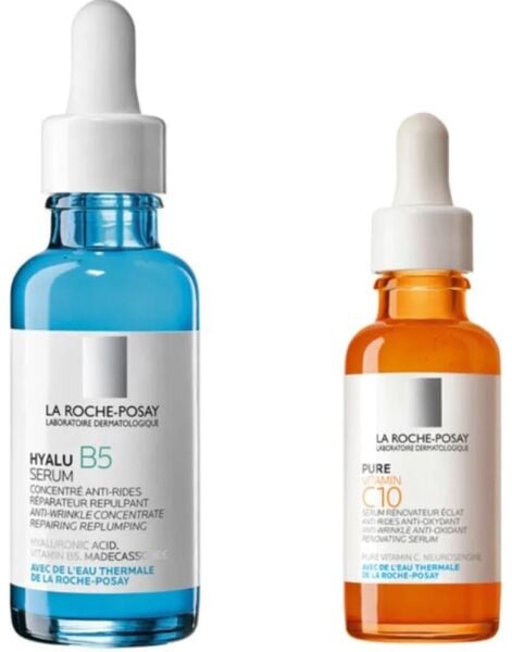 La Roche Posay Pure Vitamin C10 Serum 30ml ve Hyalu B5 Serum 10ml