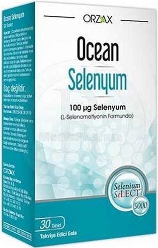 Orzax Ocean Selenyum 100mcg 30 Tablet