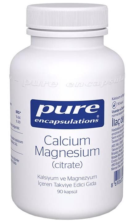 Pure Encapsulations Calcium Magnesium (Citrate) 90 Kapsül