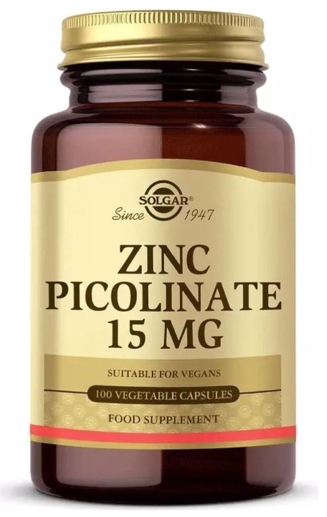 Solgar Zinc Picolinate 15mg 100 Kapsül