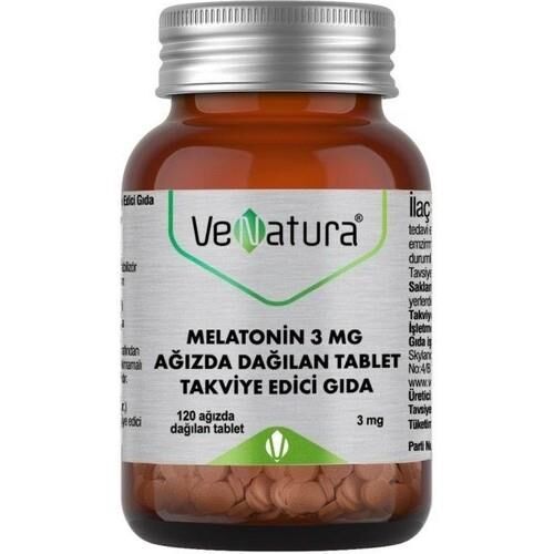 Venatura Melatonin 3mg 120 Ağızda Dağılan Tablet