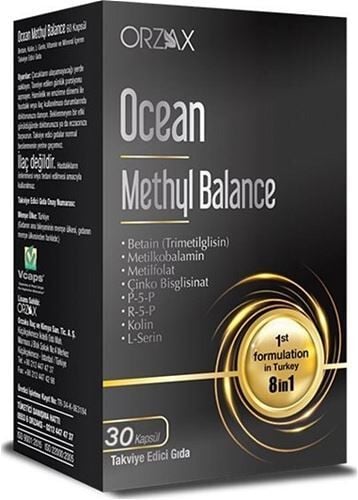 Orzax Ocean Methyl Balance 30 Kapsül