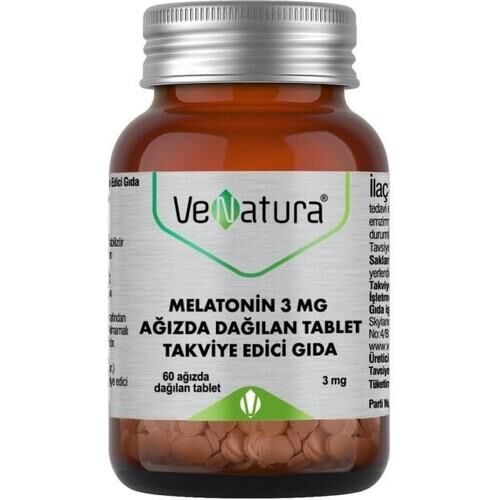 Venatura Melatonin 3mg 60 Ağızda Dağılan Tablet