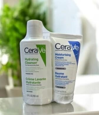 Cerave Hydrating Cleanser 88 ml + Moisturising Cream 50 ml