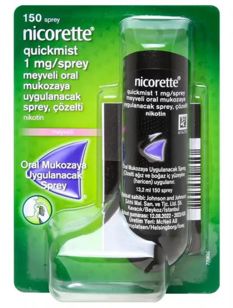 Nicorette Quickmist 1mg Meyveli Sprey