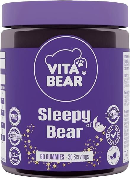 Vita Bear Kids Sleepy Bear Gummy 60 Adet  | Çiğnenebilir Form