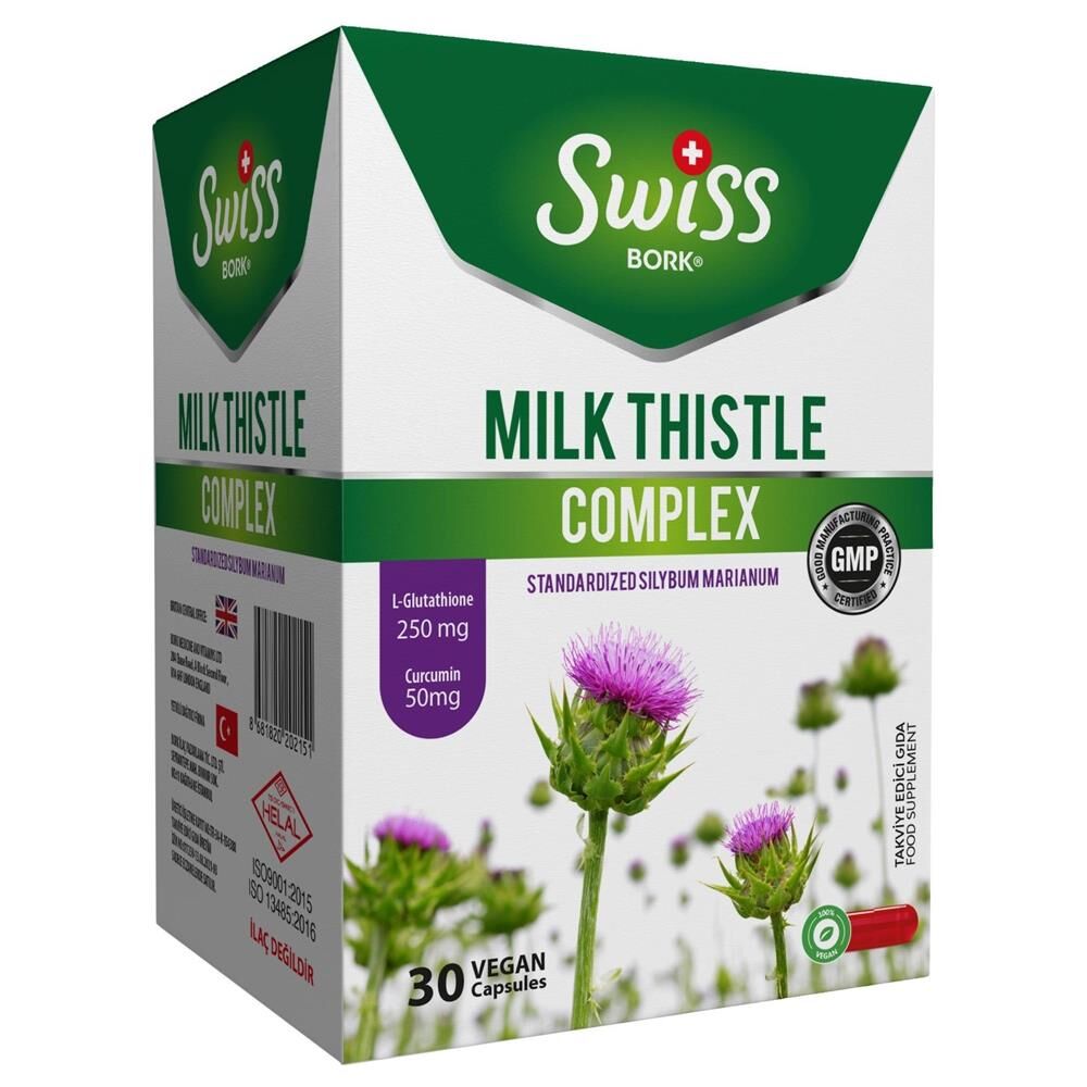 Swiss Bork Milk Thistle Complex 30 Kapsül