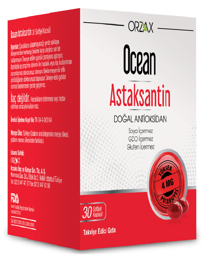 Orzax Ocean Astaksantin 30 Softjel