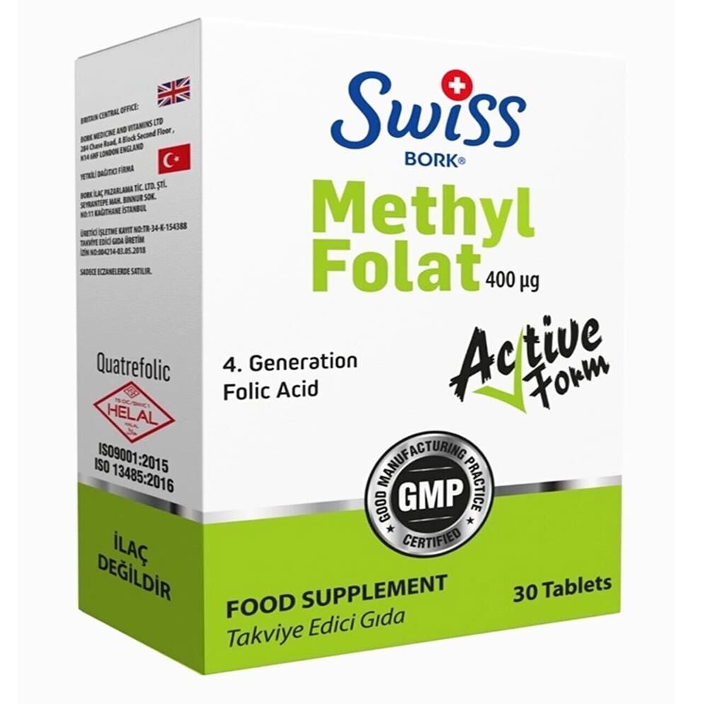 Swiss Bork Methyl Folat 400mcg 30 Tablet