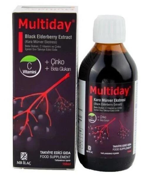 Multiday Kara Mürver Ekstresi Beta Glukan Şurup 150ml