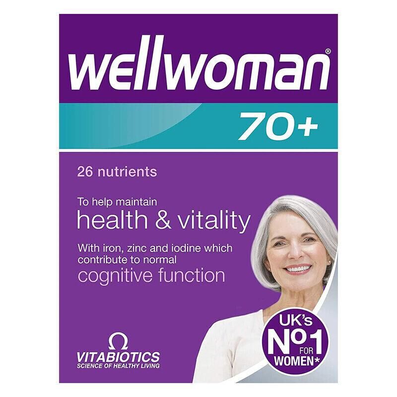Vitabiotics Wellwoman 70+ Gıda Takviyesi 30 Tablet