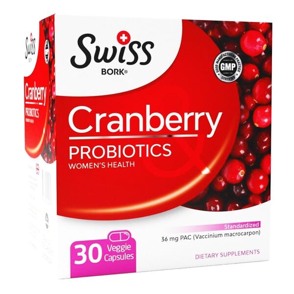 Swiss Bork Cranberry Probiotics 30 Kapsül