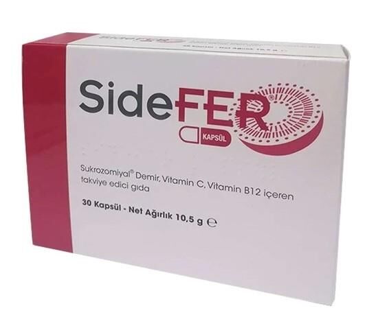 Genveon Sidefer Vitamin C ve Vitamin B12 30 Kapsül
