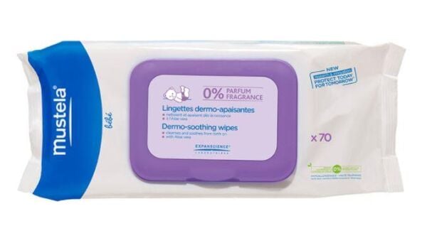 Mustela Dermo Soothing Wipes | 70 Adet Parfüm İçermeyen Temizleme Mendili