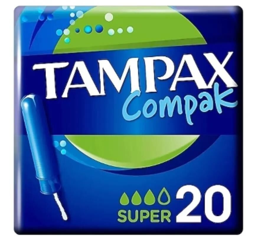 Tampax Compak Tampon Super 20 Adet
