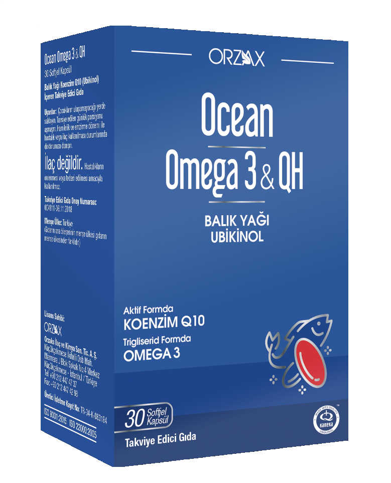Orzax Ocean Omega-3 & QH 30 Softjel