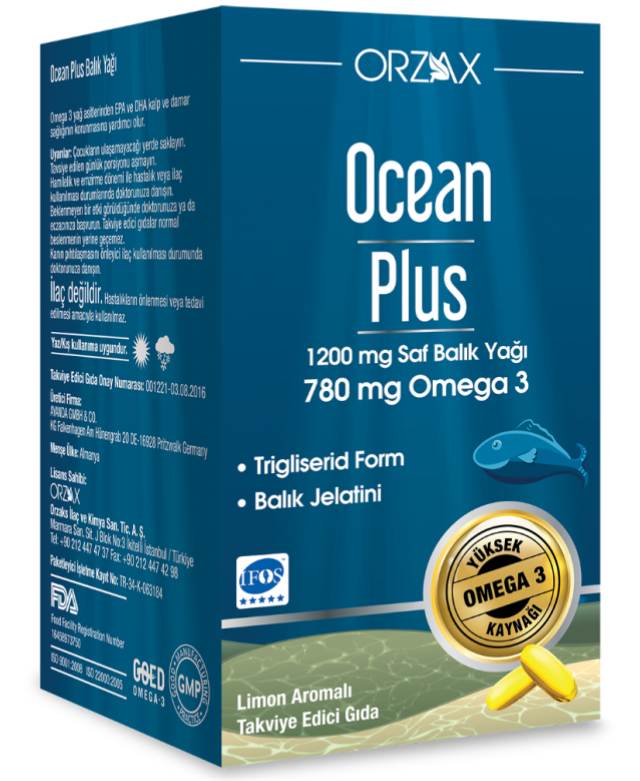 Orzax Ocean Plus 1200mg 50 Softjel