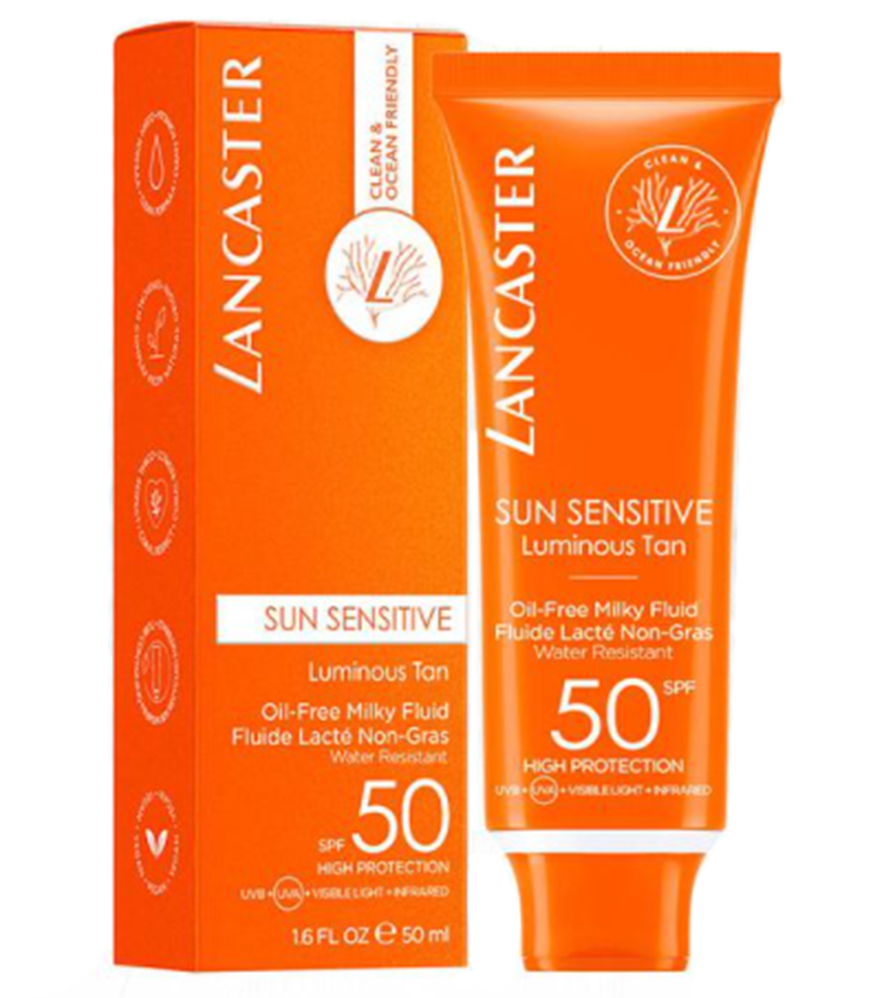 Lancaster Sun Sensitive Luminous Tan Oil-Free Milky Fluid SPF50 150ml