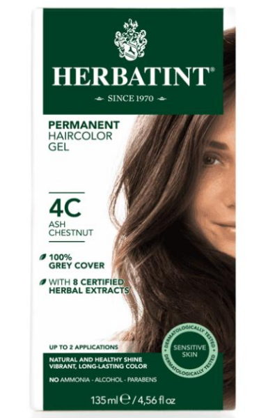 Herbatint 4C Ash Chestnut Hair Color | Küllü Kahve Saç Boyası