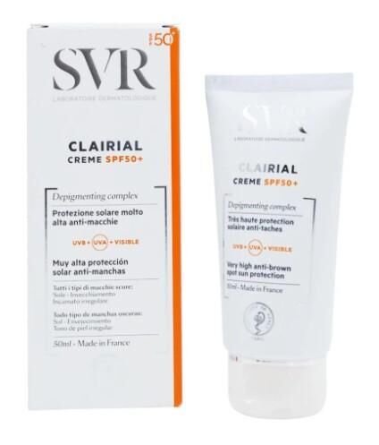 SVR Clairial SPF50+ Creme 50ml | Lekeli Ciltler için Güneş Koruyucu Krem