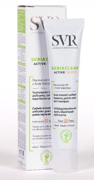 SVR Sebiaclear Active Teinte 40ml | Akneye Eğilimli için Renkli Bakım Kremi