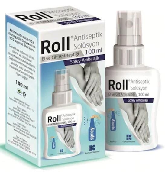 Roll Antiseptik Solüsyon Sprey 100ml | Antiseptik El Dezenfektanı