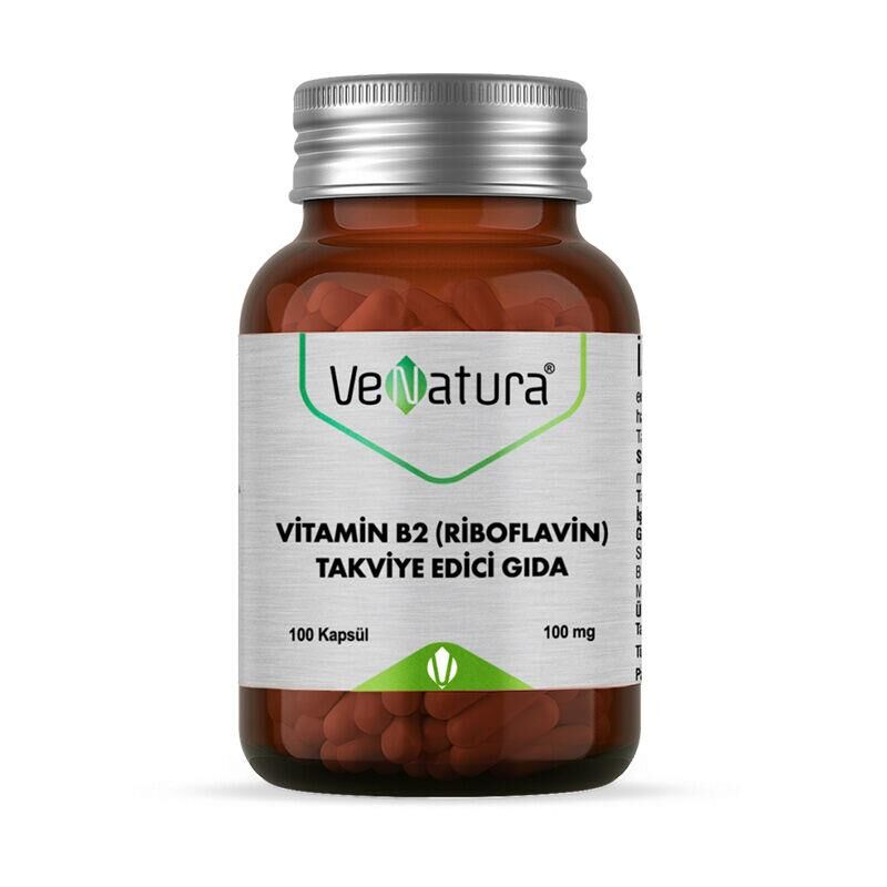 Venatura Vitamin B2 (Riboflavin) 100 Kapsül
