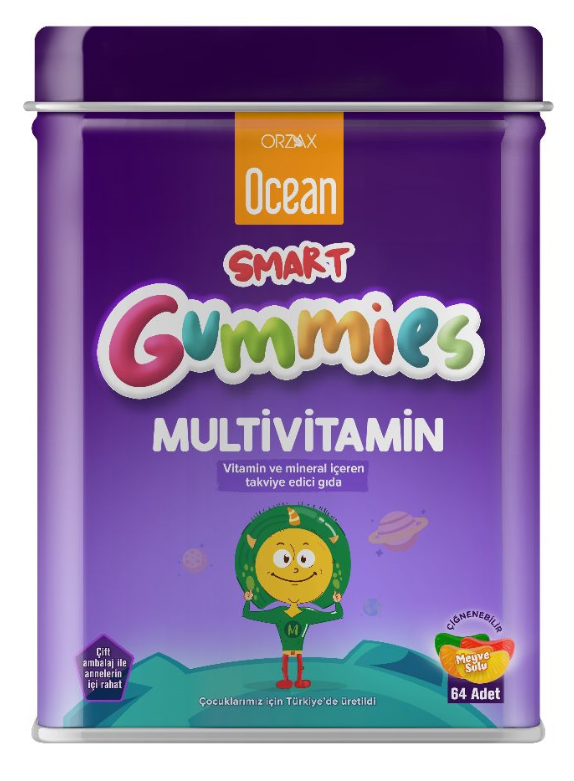 Orzax Ocean Smart Multivitamin Çiğneme Tableti 64