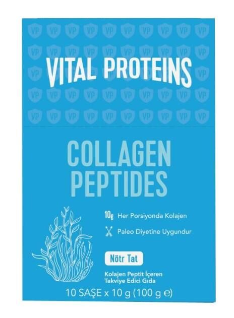 Vital Proteins Collagen Peptides Nötr Tat 10g x 10 Saşe