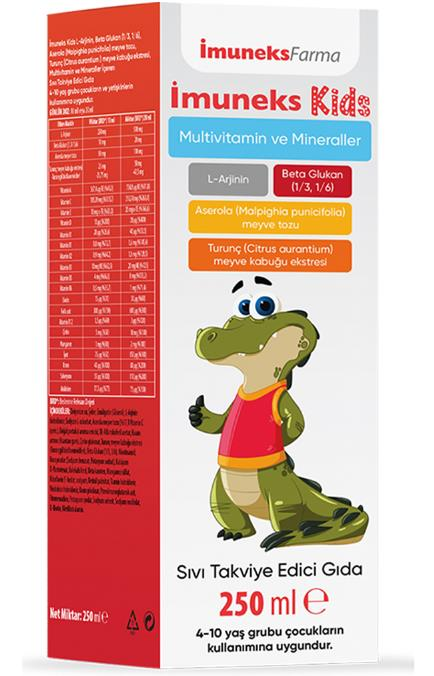 İmuneks Farma Kids Multivitamin ve Mineraller 250ml