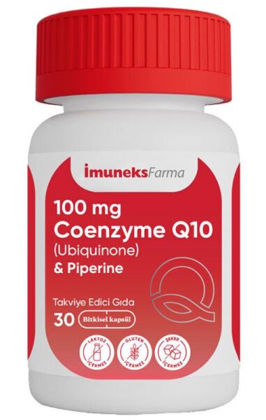 İmuneks Farma Koenzim Q10 100mg 30 Kapsül