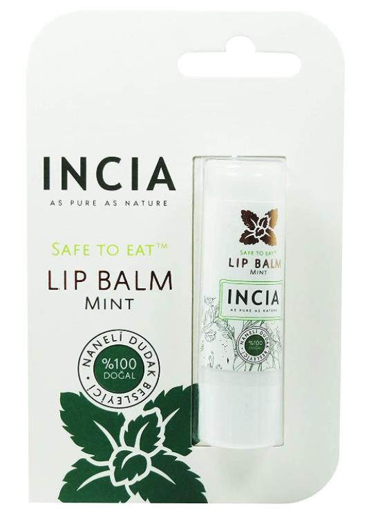 Incia Lip Balm Mint 6gr | Nane Özlü Besleyici Dudak Bakım Kremi