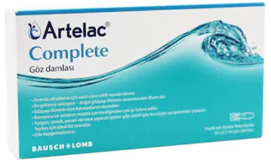 Bausch&Lomb Artelac Complete Göz Damlası %0.24 0.5ml | 30 Flakon