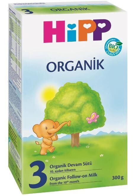 Hipp Organik Bebek Sütü 3 300gr | 10-12 Ay Bebek Devam Sütü