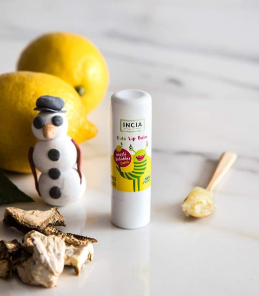Incia Kids Lip Balm Lemon 6gr | Çocukara Özel Besleyici Dudak Bakım Kremi