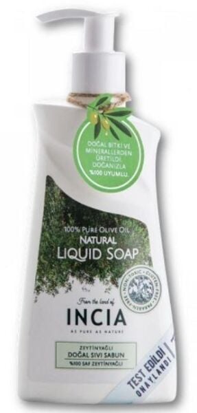 Incia Zeytinyağlı Doğal Sıvı Sabun 250ml