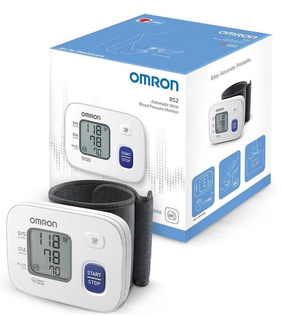Omron RS2 Bilekten Ölçer Tam Otomatik Tansiyon Aleti