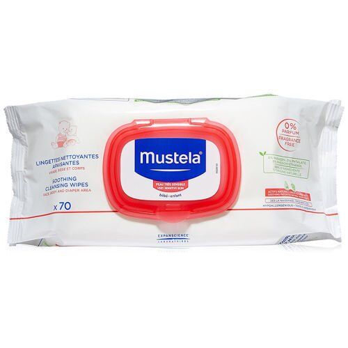 Mustela Soothing Cleansing Wipes Çok Hassas Ciltler İçin 70 Adet Temizleme Mendili
