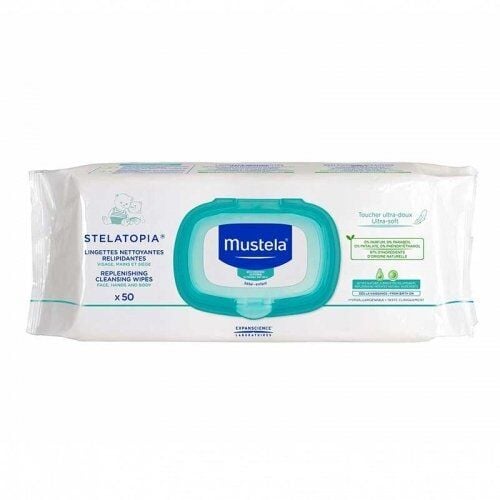 Mustela Stelatopia Replenishing Cleansing Wipes 50 Wipes
