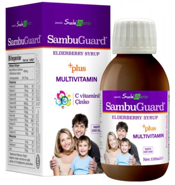 Suda Vitamin SambuGuard Kara Mürver Ekstresi Şurubu 120ml