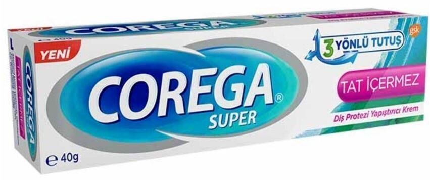 Corega Süper Diş Proztezi Yapıştırıcı Krem 40gr | Tat İçermez