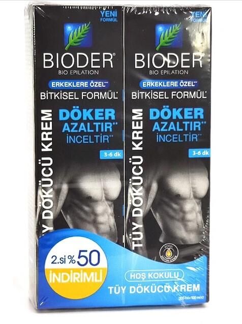 Bioder Tüy Dökücü Krem Erkek 100 ml x 2 Adet | Avantajlı Paket