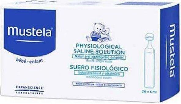 Mustela Physiological Saline Serum 20x5 Flakon | Burun Damlası
