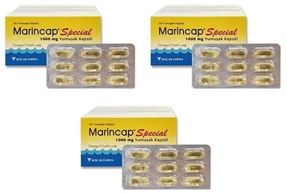 Marincap Special Omega-3 1000mg Balık Yağı 45 Softjel | 3 Adet