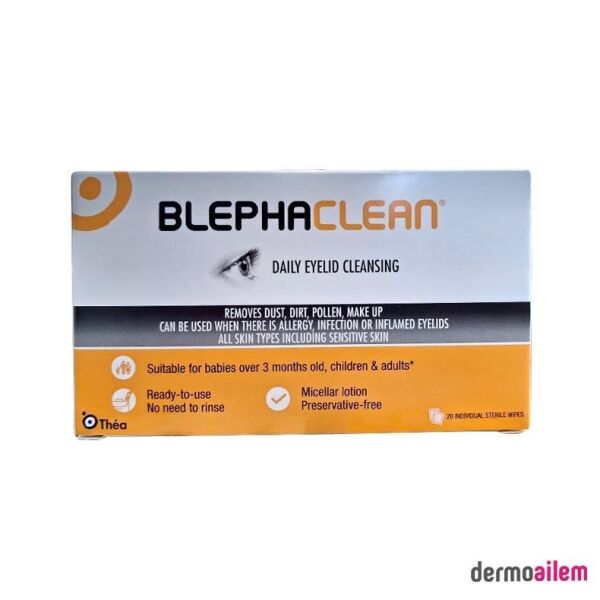 Blephaclean Göz Makyaj Temizleme Mendili 20 Adet
