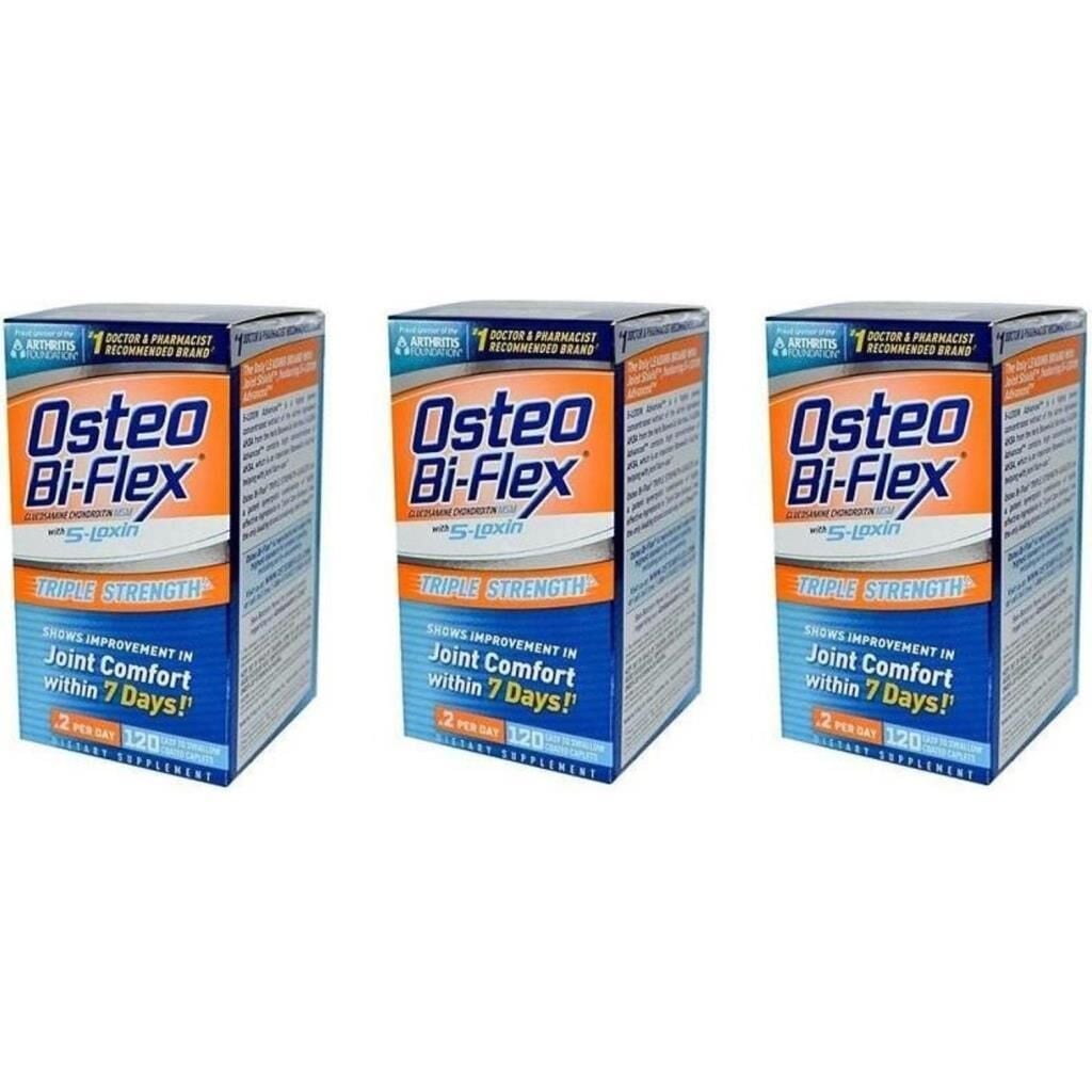 Osteo Bi-Flex Glucosamine Chondroitin With 5-Loxin 120 Tablet 3 Adet