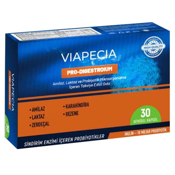 Viapecia Pro-Digestroium 30 Bitkisel Tablet
