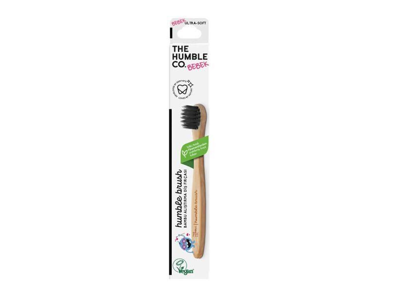 Humble Brush Baby Ultra-Soft Bambu Bebek Diş Fırçası | Siyah
